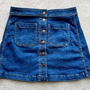 Madewell denim skirt